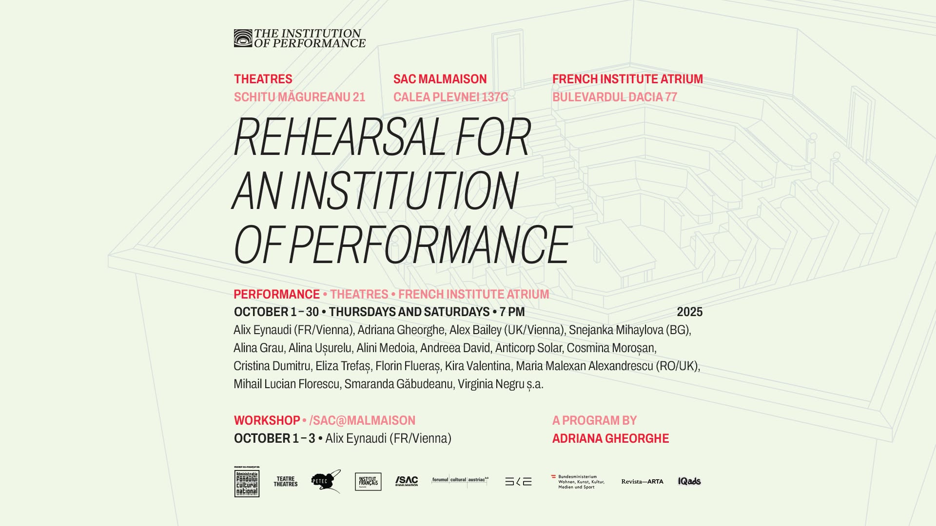 rehearsal for an institution of performance